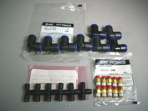 Smc pneumatics one touch fitting assortment lot - new for sale