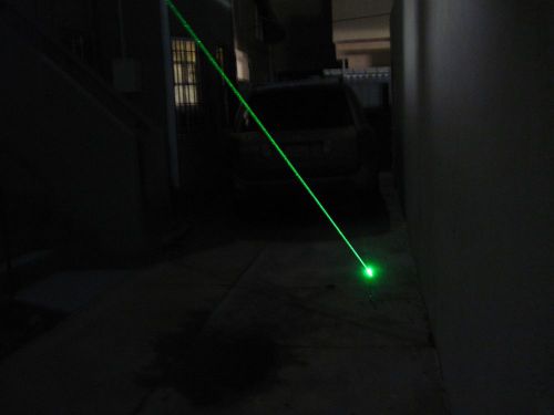 40mW 532nm Green Laser Output tested with star lens and Battery US Seller