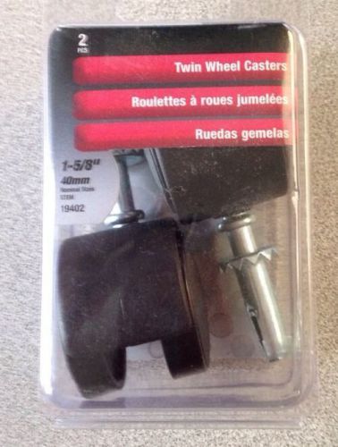 Twin Wheel Plastic Caster 1-5/8&#034;, Shepherd Hardware, Swivel [SINGLE WHEEL]