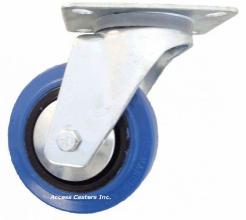 4BCASC 4&#034; Blickle Case Swivel Caster, Non Marking Rubber Wheel, 286 lb Capacity
