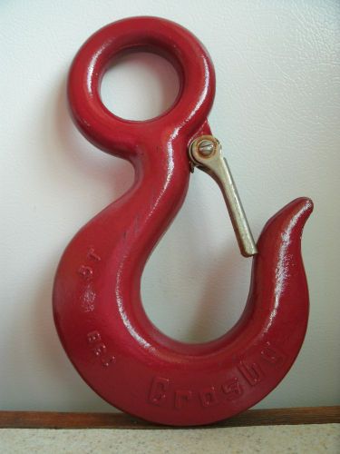 Crosby 5 T ton Eye Hook Steampunk, Logging, Steel Mill, home, business Decor