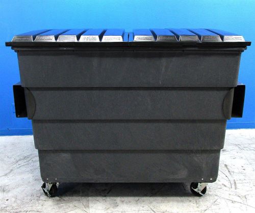 Brand new! durobin recyclable waste bin dumpster 72&#034; x 48&#034; x 48&#034; black for sale