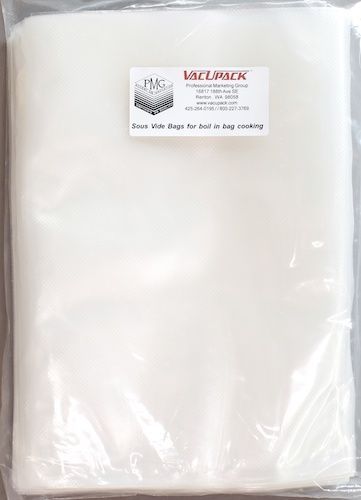 Vacuum Sealer Bag Sous Vide 100, 10&#034;x14&#034; Vacupack Boilable Packer Pouch Italy
