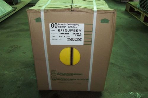 Poly Strapping 6/15JP80Y Gerrard ovalstrapping, 2 coils 39,000 feet per box
