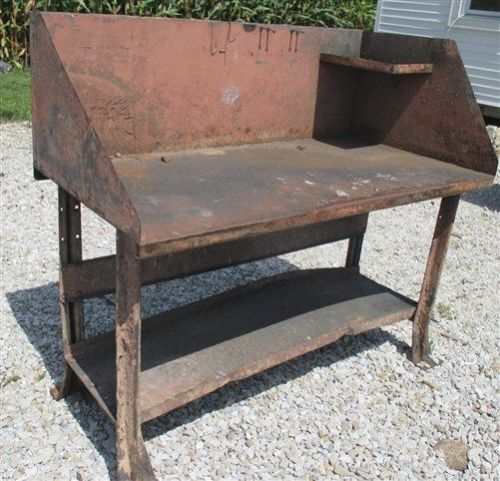 5&#039; x 30&#034; Steel Welding Table Industrial Age Shop Bench Kitchen Counter Island c