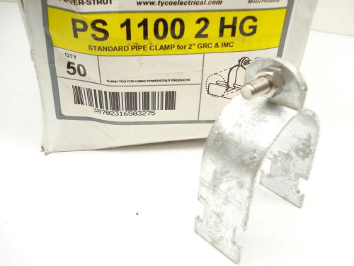 Box of 50 power-strut ps 1100 2 hg standard pipe clamp for sale
