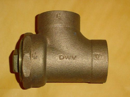 1-1/2 DWV BRASS CLEAN OUT TEE WITH CAP