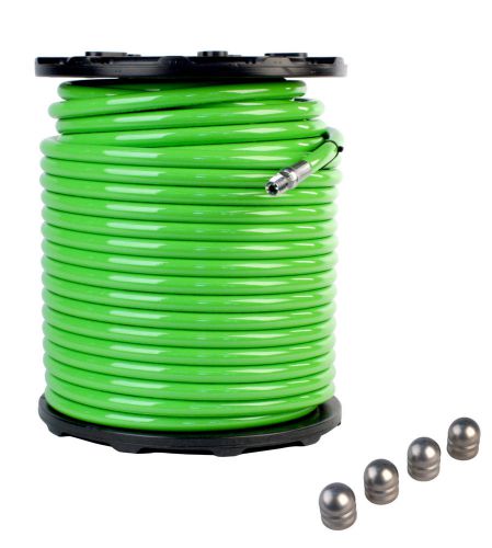 1/2&#034;x 300&#039; 4800 psi &amp; 14.0 button nose sewer jetter hose &amp; 4 piece set nozzles for sale