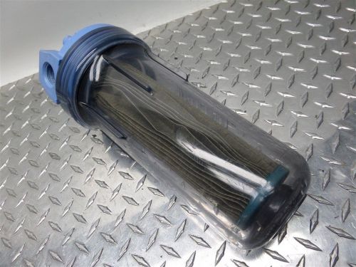 Inline water fluid liquid filter w/ replaceable filter cartridge for sale