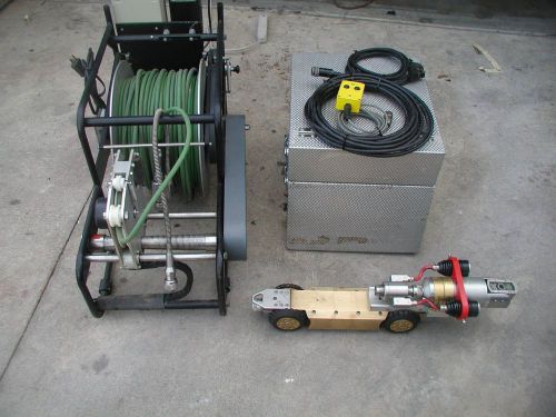 SEWER CAMERA PEARPOINT(PAN&amp;TILT) CRAWLER,MONITOR &amp; CABLE REEL. &#034;READ BEFORE&#034;