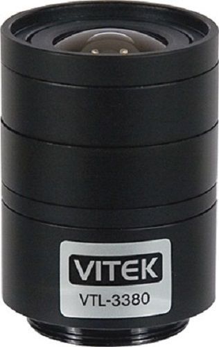 VITEK VTL-3380 1/3&#034; 3.3-8.0mm f1.4`~ CLOSE MANUAL IRIS
