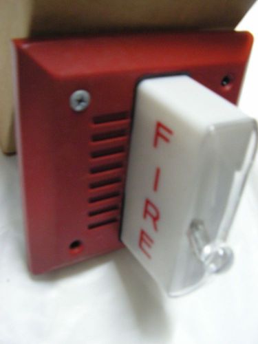 F O S model 5376L-W fire alarm with strobe