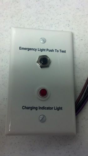 NEW LEVITON EMERGENCY LIGHT PUSH TO TEST WITH CHARGING INDICATOR LIGHT