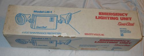 Sure-Lites Emergency Lighting Unit Model LM-1 NIB
