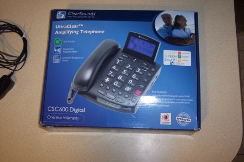ULTRA CLEAR AMPLIFYING TELEPHONE  PHONE   SAVE  *  USED *  WORKS GREAT