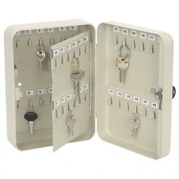 Locking wall mount 48 key safe hook box auto lock all solid steel construction for sale