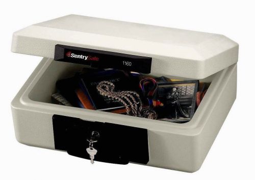 Sentry 1160 portable fireproof privacy lock chest security safe w/ 2 key for sale