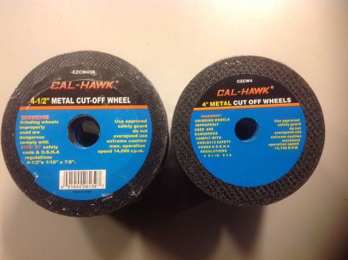 50 pack 4-1/2&#034; // 50 pack 4&#034; metal cut-off wheels  100pc total for sale
