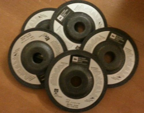 LOT 25  grinding sanding disk wheel 5&#034; x 1/4&#034; x 7/8&#034; Detroit Industrial A24R