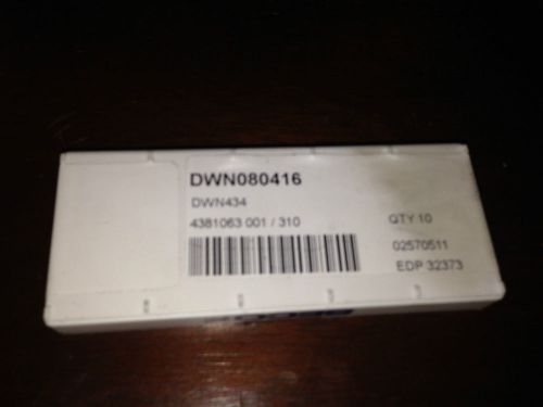 QUANTITY 7 SECO CARBIDE INSERTS DWN0880416 DWN434 EDP 32373