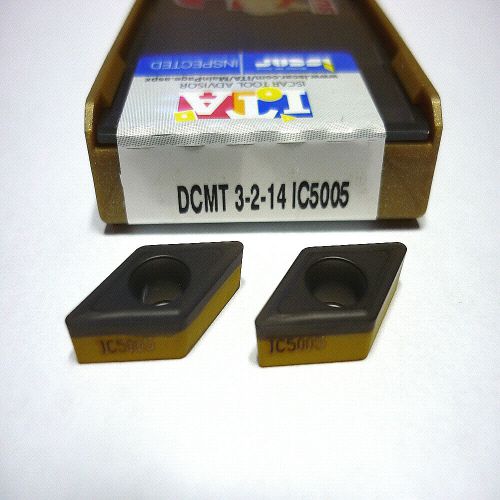 10pcs new iscar dcmt 3-2-14(dcmt 11t308-14) ic5005 carbide inserts for sale