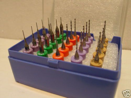 25 - 1 micro carbide drill bits, bit pcb / jewelry / cnc for sale