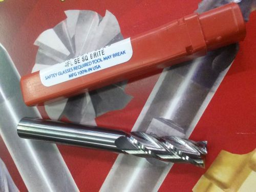 New-  3/8  diameter long - 4 flute carbide  end mill - .375 made in usa for sale