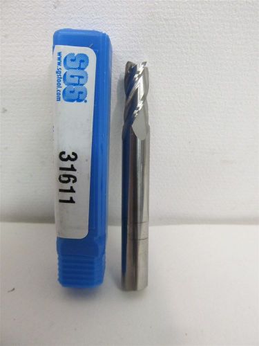 SGS 31611, 7/32&#034; x 1/4&#034; x 7/16&#034; x 2&#034;, Solid Carbide End Mill