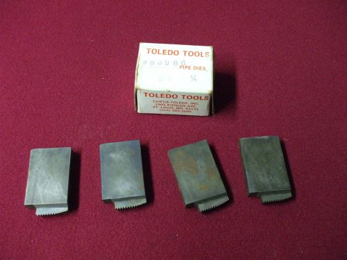 Vintage toledo tools 1/4&#034; pipe dies part no. 83966 for sale
