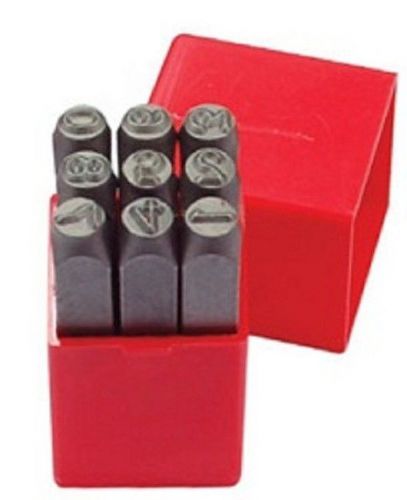 NEW 3mm Numbers Punch Set 9 pieces in Red Case - Jewelry Making or Wirewrapping