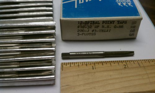 10-32 NF  HS SPIRAL POINT TAPS 3 FLUTES (NATIONAL TWIST DRILL &amp; TOOL)