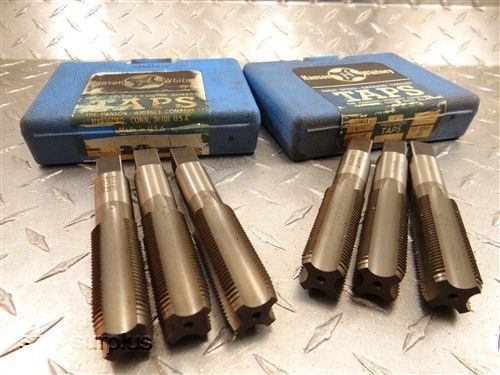 New!! lot of 6 hss hanson &amp; whitney hand taps 7/8&#034;-14nf for sale