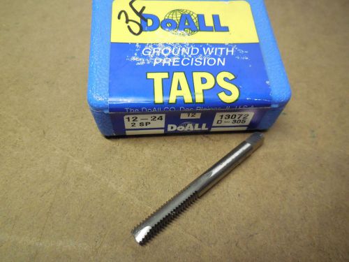 9 pcs doall # 12-24 nc gh3 spiral point bottom taps 2 flutes 13072 usa for sale