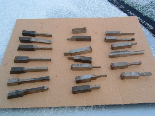 Lathe tool bits, 7/16&#034; square, 20 pieces  metalwork tooling