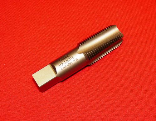 Irwin ind 1905 zr 1/2 -14 npt taper pipe tap thread cutting &amp; cleaning usa made for sale