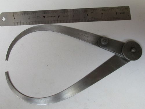 Nice vintage starrett 8&#034; lock joint outside calipers for sale