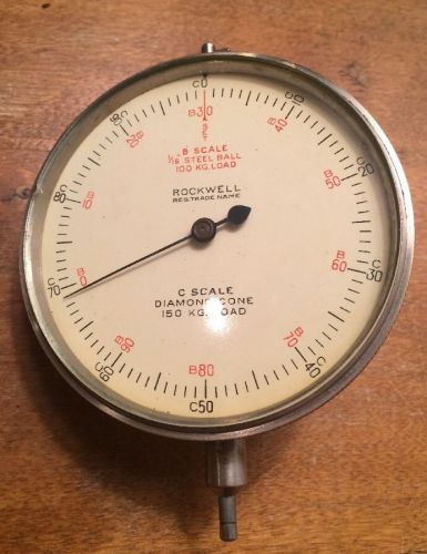 Vintage Rockwell B And C Diamond Cone Scale Guage
