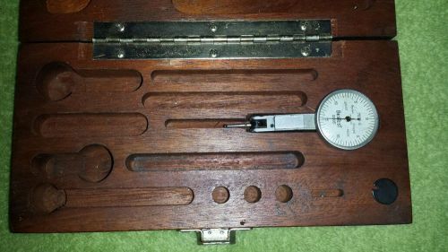 Brown &amp; Sharpe BesTest Dial Indicator #7030-2, .0005 Indicator w/ wood box only