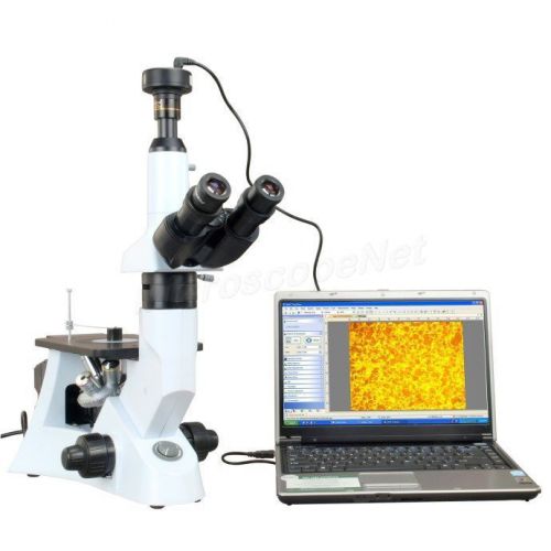 40x-400x professional inverted metallurgical microscope+10mp usb camera+software for sale