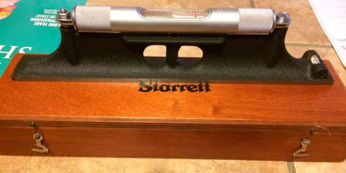12&#034; starrett 98z-12 precision machinist level w/ wood case, 50444, usa for sale