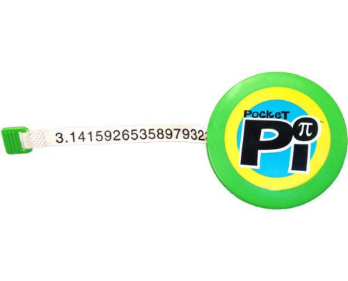 Pocket pi measuring tape - with 500 digits of pi for sale