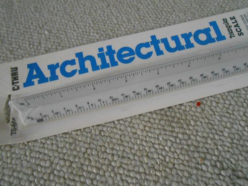 TRIANGULAR SCALE RULE  ARCHITECTURAL PLASTIC 12&#034; NEW UNOPENED NIB