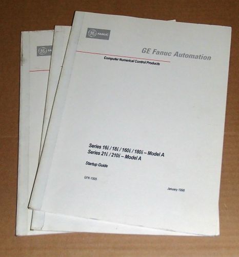 GE Fanuc Automation Start-Up Guide Series 16i 18i 160i 180i 21i 210i Model A