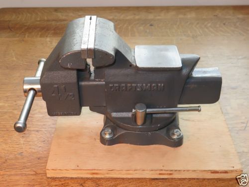Craftsman professional vise 4-1/2 inch with reversible jaws usa excellent for sale