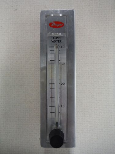 Dwyer Rate Master GPH Water Gauge Scale Flow Meter