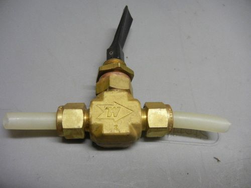 Swagelok nupro whitey brass toggle valve 3/8 b-1gs6 for sale