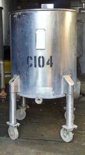 32 gallon stainless steel mixing tank on casters for sale