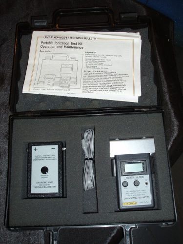 Charleswater portable ionization test kit 19447 static fieldmeter set with case for sale