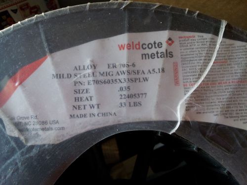 33lbs of mig welding wire er70s-6 for sale