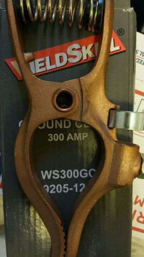 Ground clamp, 300 amps ac, ball point thru 3/0 cable connection, 98% copper for sale